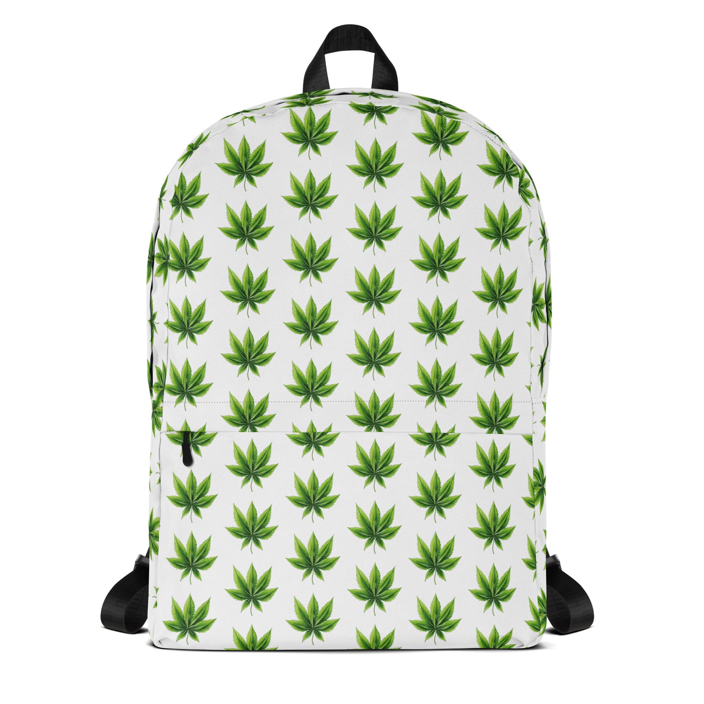 420 Cannabis Style White Backpack