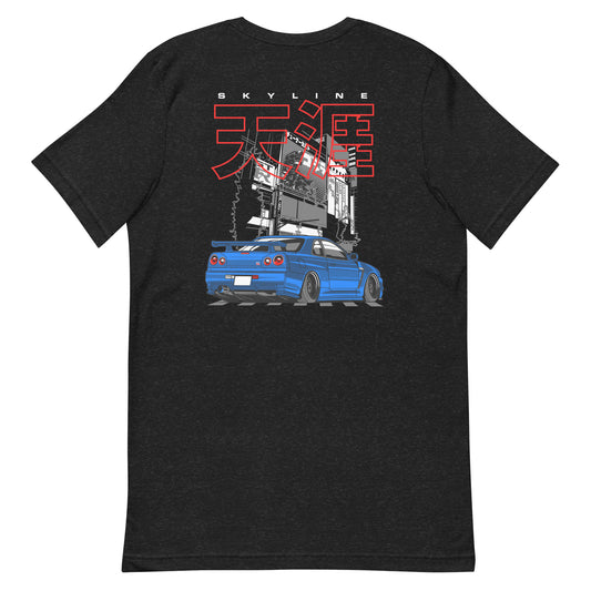 MEN Blue GTR R34 T-Shirt