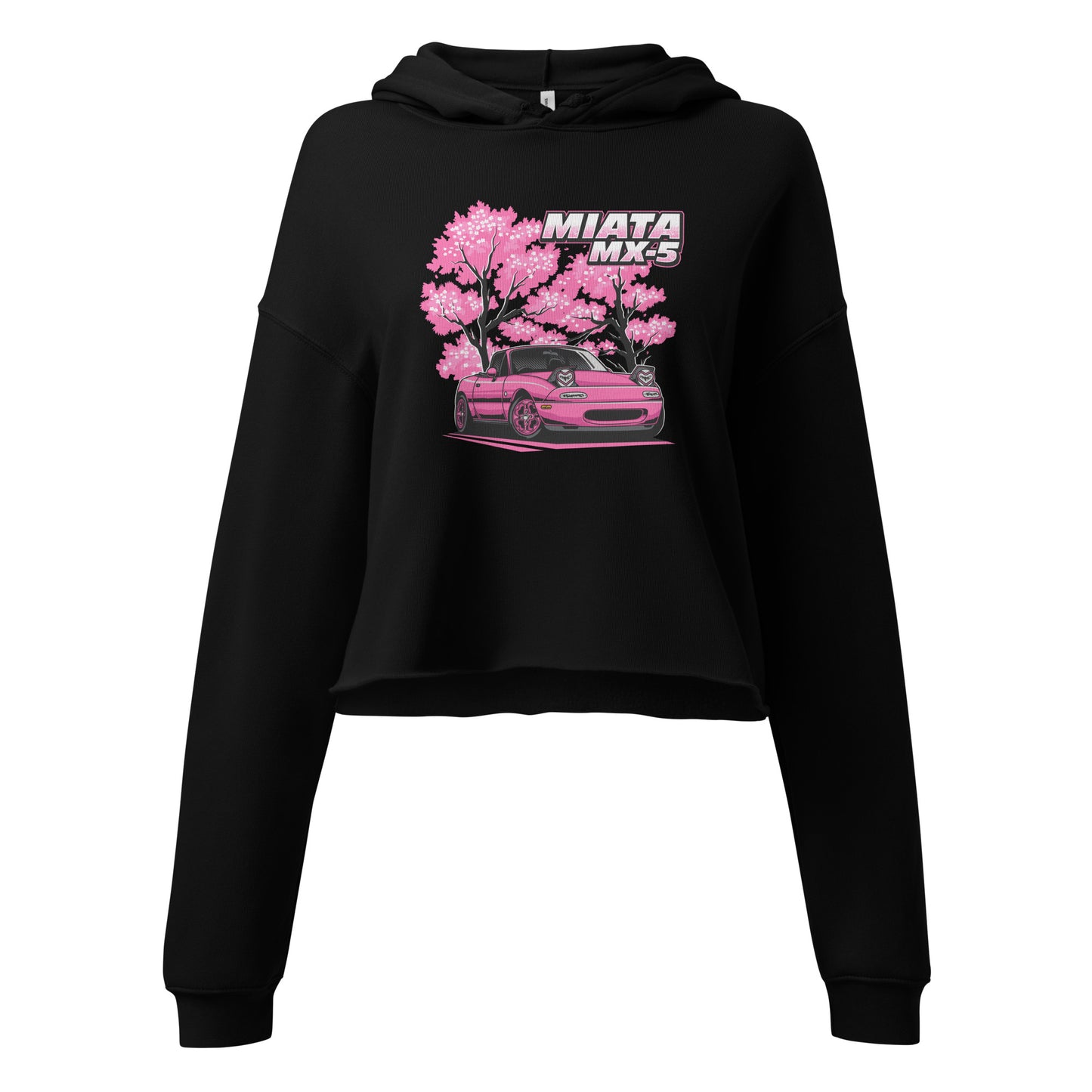 Women's Miata MX-5 Cute Cropped Hoodie